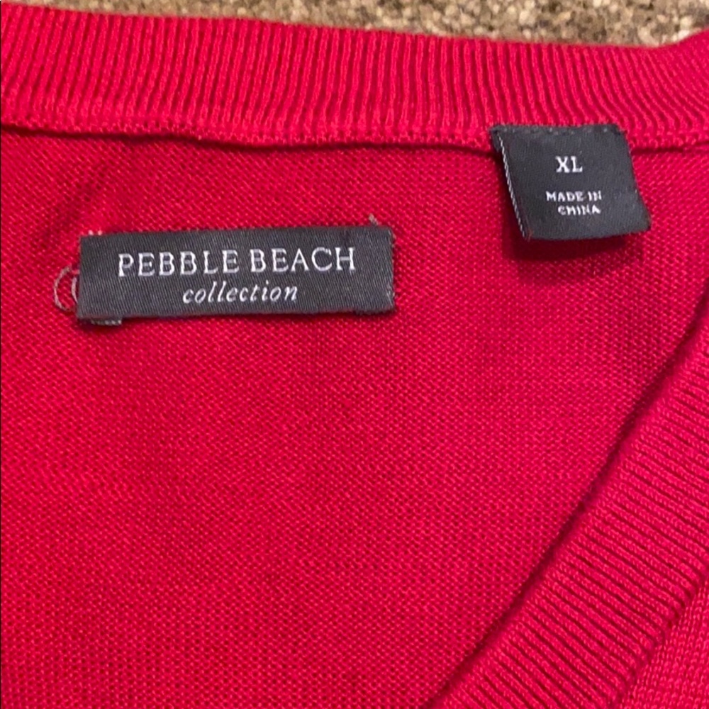 ~Pebble Beach Collection~ Red Sweater - Picture 3 of 3